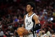 San Antonio Spurs guard Josh Primo